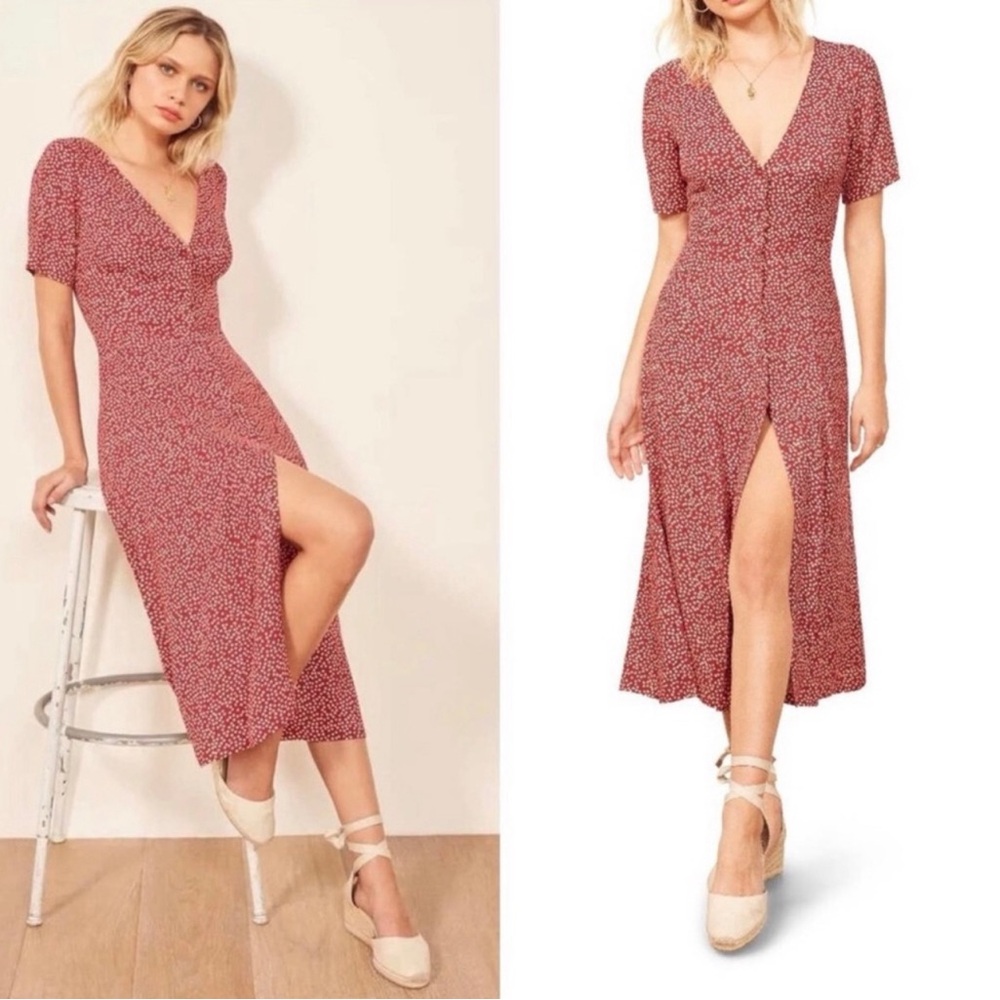 Reformation Locklin Midi Dress in Dakota